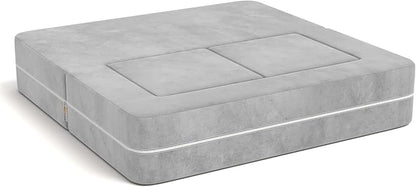 Jaxx Zipline Modular Kids Loveseat & Ottomans/Fold Out Lounger, Platinum