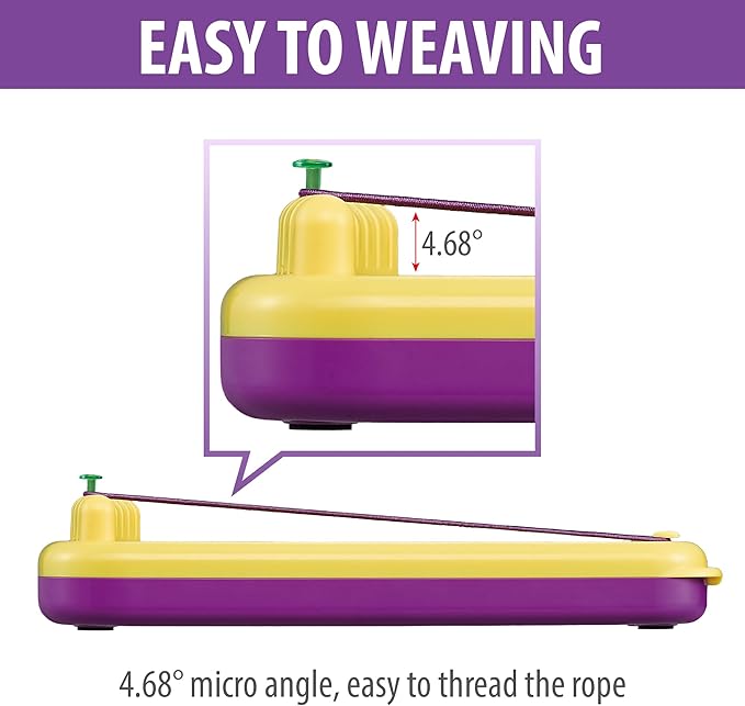 Chilpals Friendship Bracelet Making Kit for Girls,Arts and Crafts for Kids Ages 8-12,Birthday Gifts Ideas for Girl 7 8 9 10 11 Year Old - 2 in 1 Bracelets String Maker Toys Set (Yellow)