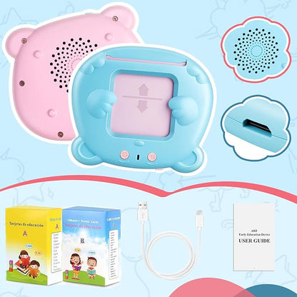 Spanish & English Talking Flash Cards for Toddler 1-6 Year Olds, Learning Montessori Toys with 510 Sight Words, Speech Therapy Toys, Children's Sensory Preschool Learning Educational Birthday Gifts