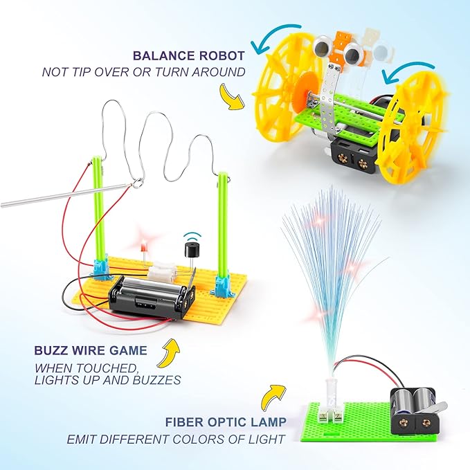 STEM Robotics Science Kits for Kids Age 8-12 8-10, STEM Toys for Boys Girls 6-8, Build Robot Building Kit Science Experiments Engineering Projects STEAM Activities Gifts 6 7 8 Year Old Boy Toys Crafts