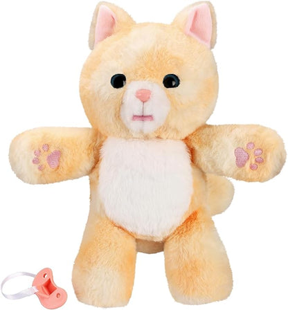 Little Live Pets - Cozy Dozys: Ginger The Kitty | Interactive Plush Toy Kitty. 25+ Sounds and Reactions. Magical Eye Movement. Blanket, Pacifier and Batteries Included. for Kids Ages 4+