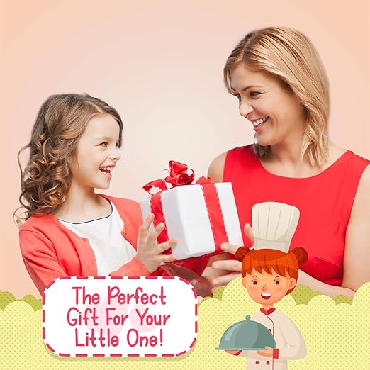 Constructive Playthings 5097877 Wood Pretend Play Kitchen Accessory Set with Scale, Toaster and Blender/13 Piece, Grade: Kindergarten to 3