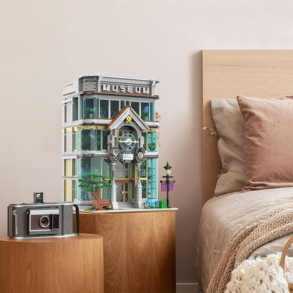 JMBricklayer 21104 Science Museum Building Sets for Adults - House Model Display and Collection Office Room Decor, City Technology Construction Sets Ideas Gifts, Educational Toys for Boys and Girls