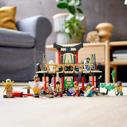 LEGO NINJAGO Legacy Tournament of Elements 71735 Temple Toy Building Set Featuring Ninja Minifigures, New 2021 (283 Pieces)