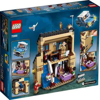 LEGO Harry Potter 4 Privet Drive 75968 House and Ford Anglia Flying Car Toy, Wizarding World Gifts for Kids, Girls & Boys with Harry Potter, Ron Weasley, Dursley Family, and Dobby Minifigures