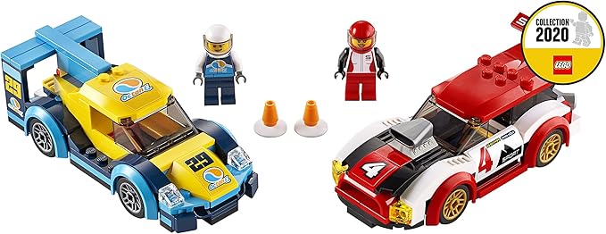 LEGO 60256 City Nitro Wheels Racing Cars Toy with 2 Race Drivers Minifigures, Rally Vehicles for Kids 5+ Year Old