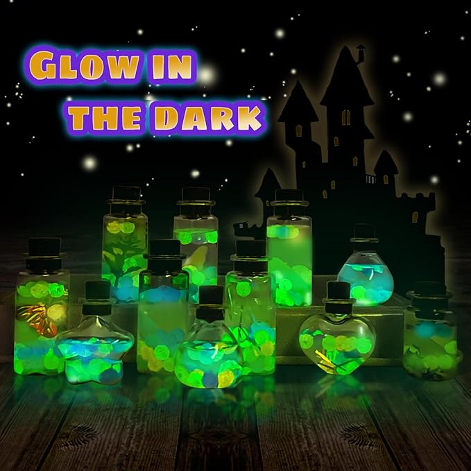 JEEKALO Fairy Potions Kit for Kids, Magic Kids Mix Potion Making kit 22 Bottles, DIY Creative Toy Art Craft Set Christmas Birthday Present for Girls Boys Age 6 7 8 9 10 11 12