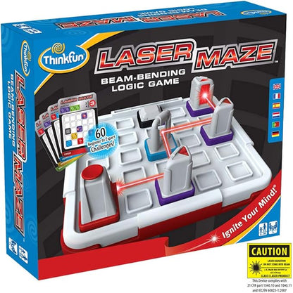 Think Fun Laser Maze (Class 1) Brain Game and STEM Toy for Boys and Girls Age 8 and Up – Award Winning and Mind Challenging Game for Kids (44001014)