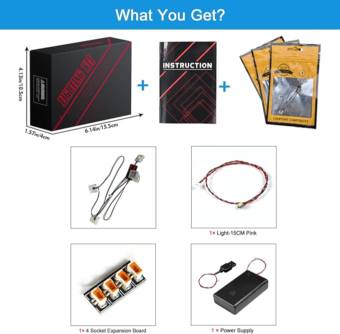 VONADO Light Kit Compatible with Lego Minecraft The Sword Outpost 21244, DIY Lighting Compatible with Lego Minecraft Sets 21244 (NO Model), Creative Decor Light (ONLY Lights)