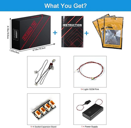 VONADO Light Kit Compatible with Lego Minecraft The Sword Outpost 21244, DIY Lighting Compatible with Lego Minecraft Sets 21244 (NO Model), Creative Decor Light (ONLY Lights)