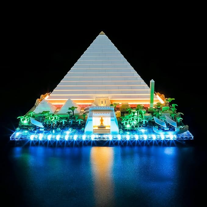 BRIKSMAX Led Lighting Kit for LEGO-21058 Great Pyramid of Giza - Compatible with Lego Architecture Building Blocks Model- Not Include The Lego Set
