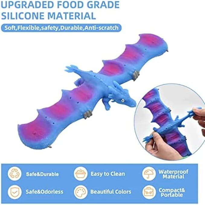 RAYCHY 3PCS Dinosaur Slap Bracelets for Kids Party Favors, Dinosaur Theme Goodie Bag Stuffers for Boys&Girls Birthday Party Gifts for Kids Carnival Prizes (Green)…