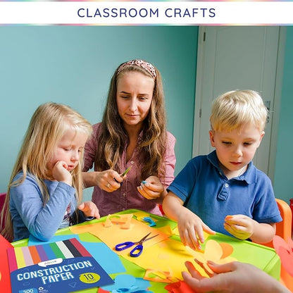 Alitte Construction Paper Assorted Colors - (2400 Sheets, 9x12), Craft Paper, 10 Bright Colors - Bulk Pack Arts & Crafts Projects - Colored Paper For Preschool, Home, And Classroom Supplies