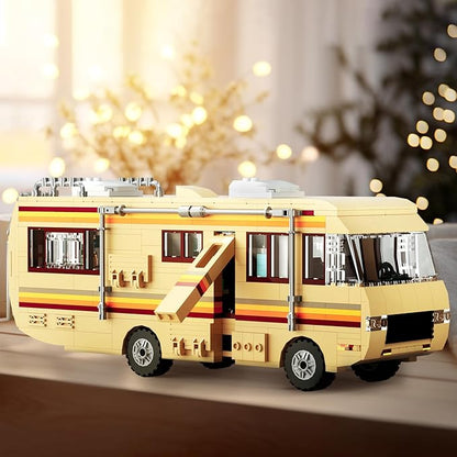 Breaking Merchandise Bad Car Building Blocks,Creative Breaking RV Model Bad Camper Van Building Bricks Kit for Gifts, Educational DIY Building Set for Teens & Adults (746PCS)