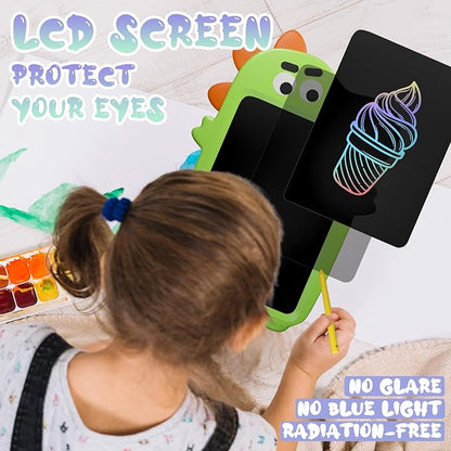 Kid's Easel, Magnetic Drawing Board for Toddlers with One Carry Bag Magnet Pen and Three Stampers, Green, 99-18