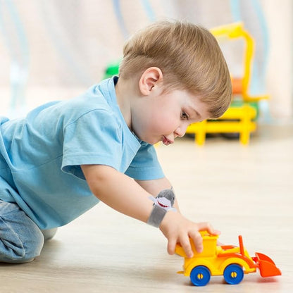 Abaodam 2pcs Animals Slap Bracelet Shark Slap Bracelet Plush Stuffed Animal Hugger Snap Wrist Band for Kids Party Favors