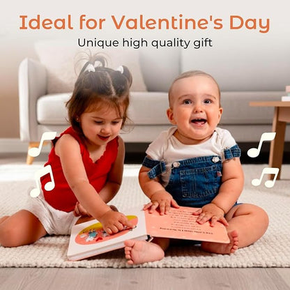 Cali's Books Music Books for Toddlers 1-3 Years Old - Toddler Valentines Day Book for Kids, Valentine Baby Sound Book for Girls, Musical Song Toy for 1 Year Old, Singing Toys for 2 Year Olds