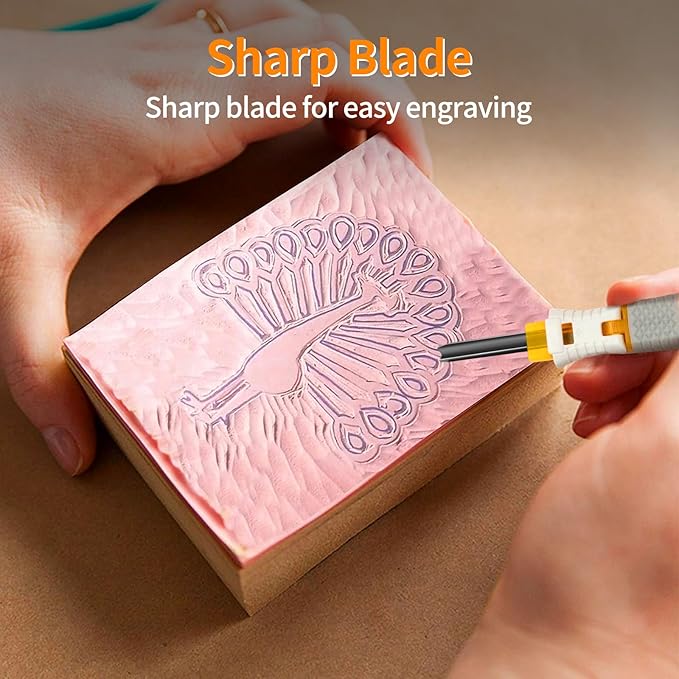 Wood Carving Tools Set - Wood Carving Knife Set for Beginners, Professionals, Hobbyists, Artists, and Sculptors - Multipurpose Sculpting, Soap Carving, Pumpkin Carving(PLASTIC HANDLE)
