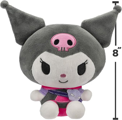 Jazwares Hello Kitty and Friends, Kuromi Series 1 Plush - Hoodie Fashion and Bestie Accessory - Officially Licensed Sanrio Product from
