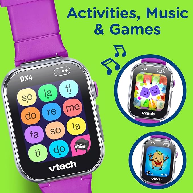VTech KidiZoom Smartwatch DX4, Purple