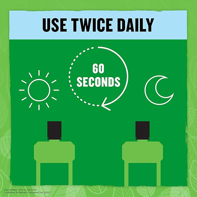 Listerine Smart Rinse Kids Mouthwash, ADA Accepted, Alcohol-Free Anticavity Sodium Fluoride Mouthwash, Oral Rinse for Dental Cavity Protection, Mint Shield Flavor for Children's Oral Care, 500 mL