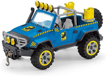 Schleich Dinosaur Toy Truck with Dino Outpost & Giganotosaurus 36- Piece Playset for Kids Ages 4+