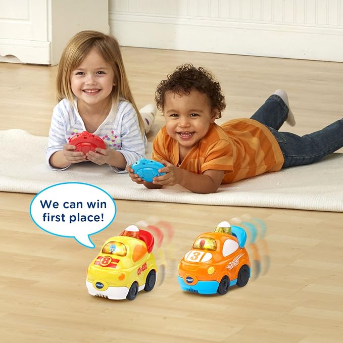 VTech Go! Go! Smart Wheels Speedway RC SmartPoint Racer (2 Pack), Multicolor