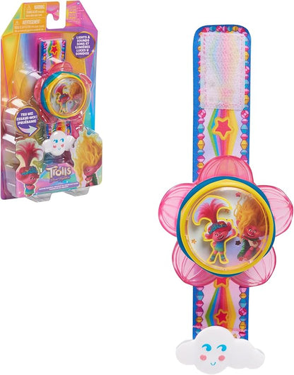 DreamWorks Trolls Band Together 9-inch Hug Time Talking Bracelet with Lights and Sounds, Kids Toys for Ages 3 Up by Just Play