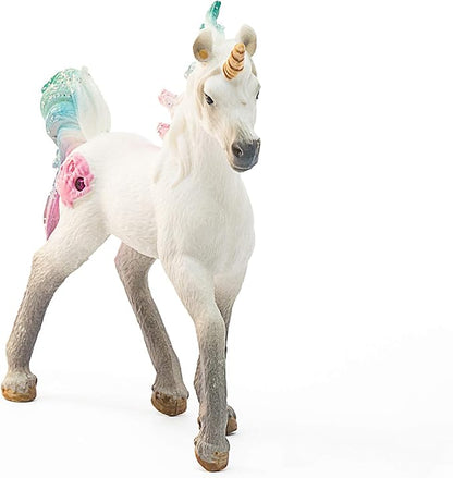 Schleich bayala, Unicorn Toys for Girls and Boys, Sea Unicorn Baby with Gems, Blue and Pink