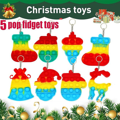 118 Pcs Christmas Party Favors for Kids,Fidget Treasure Box Toys for Classroom Prizes,Pinata Filler,Goodie Bag Stuffers,Treasure Chest,Stocking Stuffers,Prize Box Bulk Mini Toys for Boys Girls
