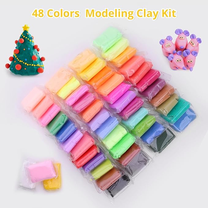 Air Dry Clay, 180 Packs Air Dry Foam Clay, Colored Foam Clay, Crafting Clay, Moldable Foam Clay Super Light Weight Air Dry Clay Perfect Clay for Arts Crafts