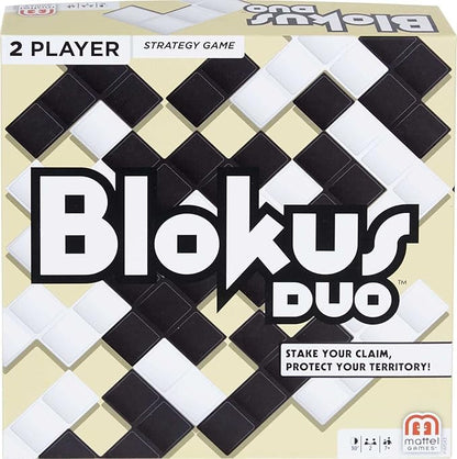 Mattel Games Blokus Duo 2-Player Strategy Board Game, Family Game for Kids & Adults with Black and White Pieces