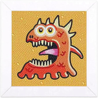 Junrife 5D Diamond Craft Kits Stickers for Kids,Gem Kids' Paint by Number Kits Mosaic Sticker - Best Gifts for Girls Over Ages 6 Easy for Kids Adult Beginners