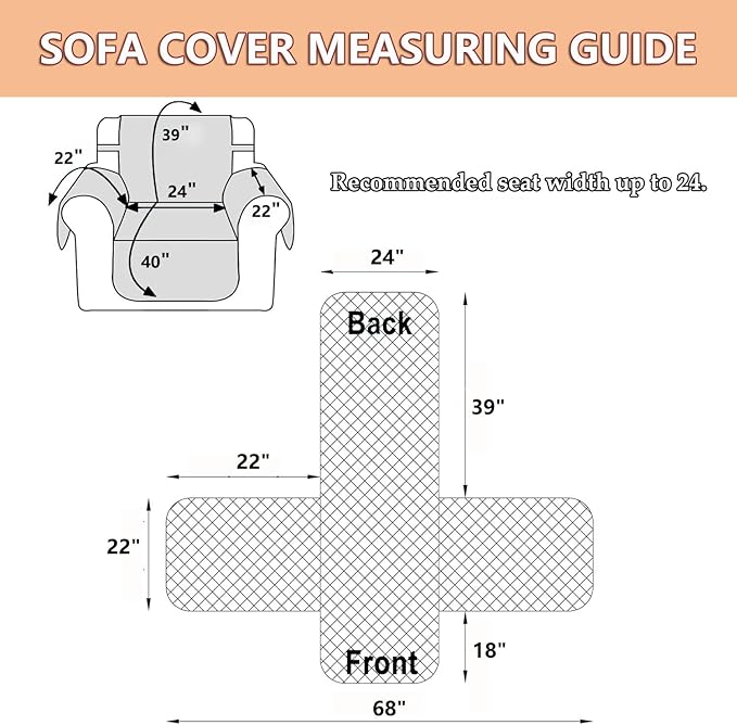 EVENHUG Recliner Sofa Cover Patchwork Floral Sofa Slipcover Washable Couch Cover for Reclining Couch Furniture Protector Cover with Elastic Straps for Pets Kids Dog Cat (Recliner,Purple)