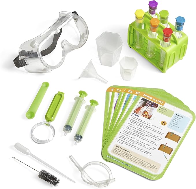hand2mind Starter Science Lab Tool Set, Science Lab for Kids, Science Supplies, Kids Science Experiments, Science Kits for Kids, Chemistry Set, Educational Science Kits, Science for Kids (12 Tools)