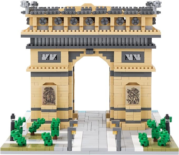 Building Blocks Set Arc De Triomphe Model Micro Building Blocks 2020 PCS Famous Architecture Building Kit, Gifts for Kids and Adult