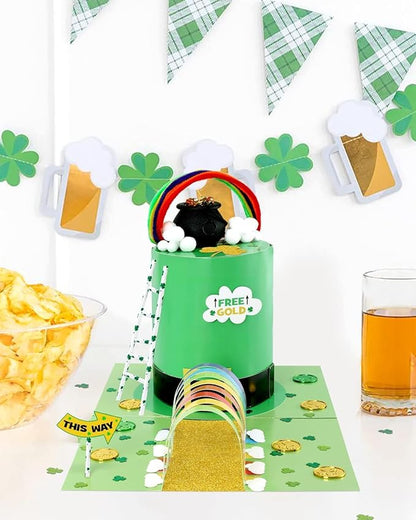 St Patrick's Day Leprechaun Trap Crafts Kit for Kids Ages 4-8 DIY Kit St Patricks Day Party Supplies Catch a Leprechaun Kids Classroom Activity Saint Patricks Day Party Decoration