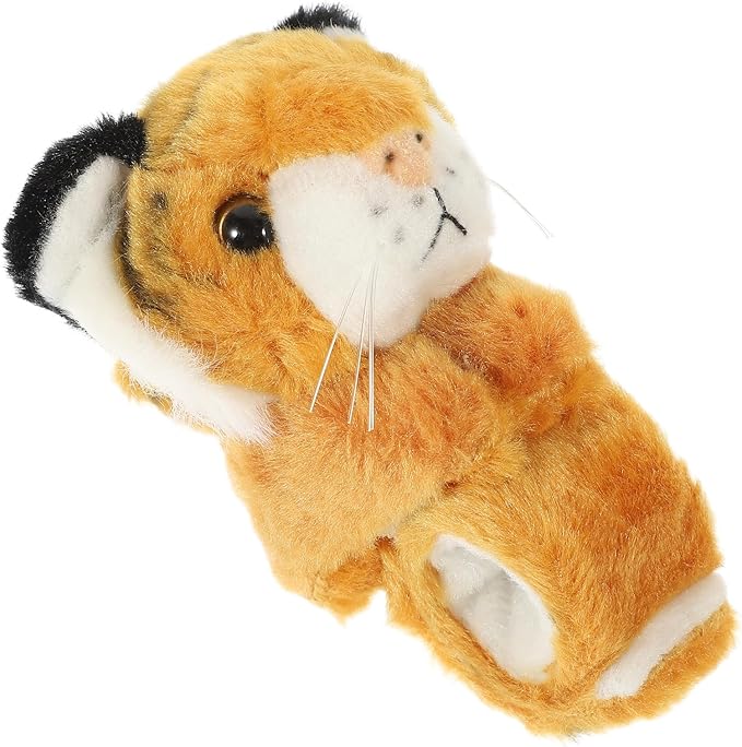 Kisangel 1pc Plush Huggable Stuffed Animals Jungle Themed Slap Bracelet Wrist Hugger Plush for Jungle Party Favors(As Shown 2)
