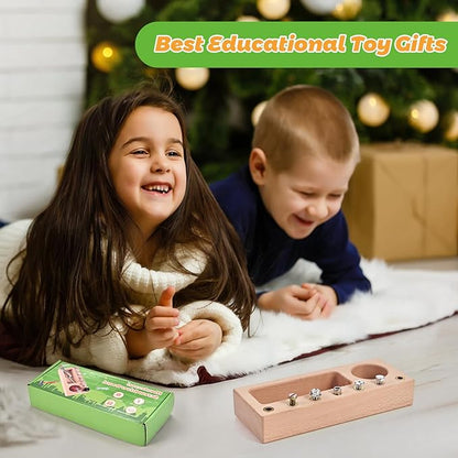 Montessori Screwdriver Board Set, Montessori Toys for 3 4 5 Year Old, Wooden Screw Driver Activities Tools, Fine Motor Skills Preschool Learning Sensory Toy
