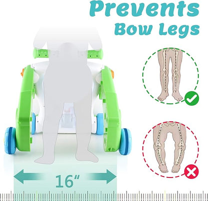 iPlay, iLearn 3 in 1 Baby Walker for Boys Girls, Sit to Stand up Learning Walkers, Toddler Push Walking Toys, Infant Musical Activity Center, Birthday Gift for 6 9 12 18 24 Months, 1 2 Years Old Child