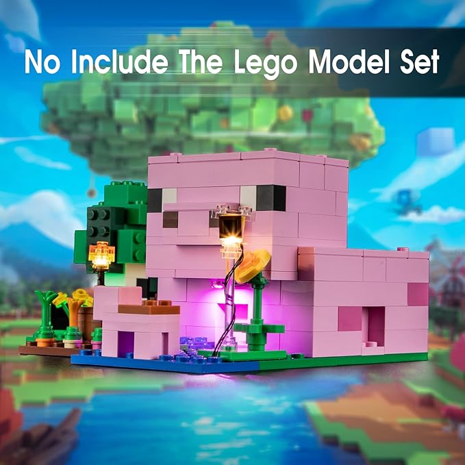 LED Light for Lego 21268 The Baby Pig House Set, Light Kit Compatible with Lego 21268 Building Blocks Model, Not Included The Model Set