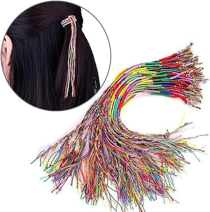 Allazone Handmade Braided Bracelets Assorted Colors Friendship Cords Thread Bracelets, Colorful String Thread Bracelets Friendship Cords Strand Bracelet for Party Favors Supplies