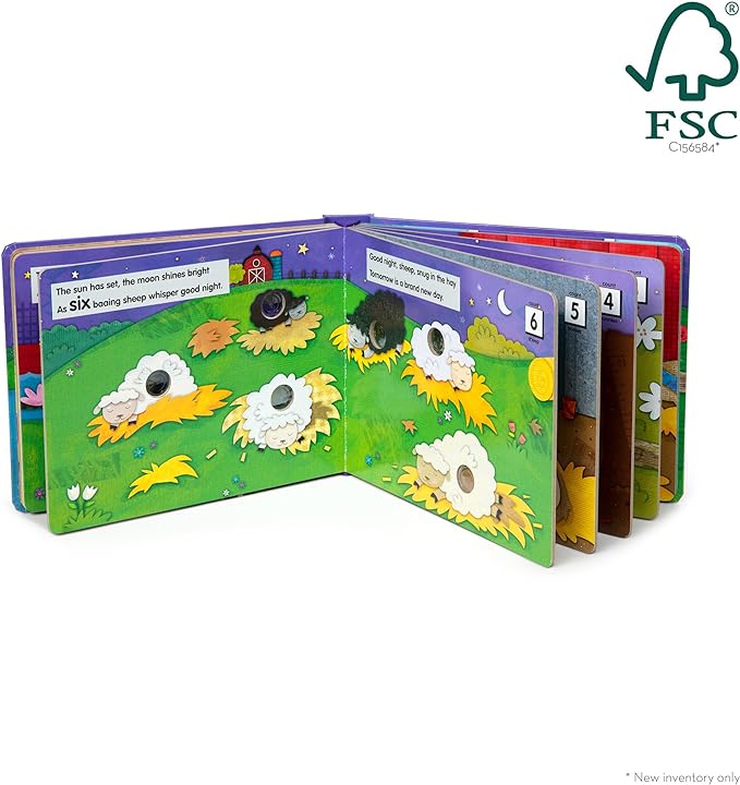 Melissa & Doug Children's Book - Poke-a-Dot: Goodnight, Animals (Board Book with Buttons to Pop) - FSC Certified