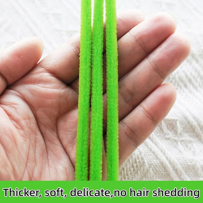 Qirimoi Light Green Pipe Cleaners Craft Pipe Cleaners Bulk Pipecleaners Crafts Supplies，200Pcs Light Green