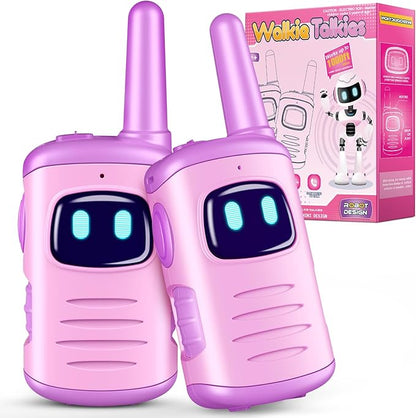 Kids Walkie Talkies Toys for Girls: Toys Walkie Talkies for Kids 2 Pack Easter Birthday Gifts Basket Stuffers for 3 4 5-7 Year Old Girls Grandkids Toy Age 4-5 6-8 Years Old Camping Purple