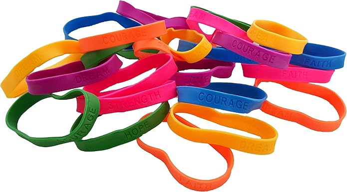 Paw Print Rubber Bracelets, You are Pawsome' Rubber Bracelet Party Favors