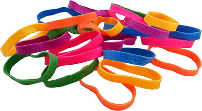 Paw Print Rubber Bracelets, You are Pawsome' Rubber Bracelet Party Favors