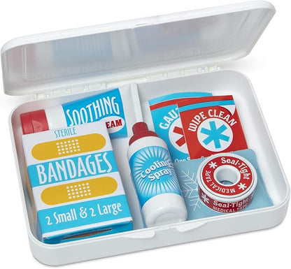 Get Well First-Aid: Pretend Play Set & 1 Me l i ssa & Doug Scratch Art Mini-Pad Bundle (30601)