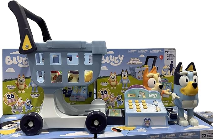 Bluey 's My Size Shopping Set Takes Your Child into The World of Bluey with Toys of just The Right Size!