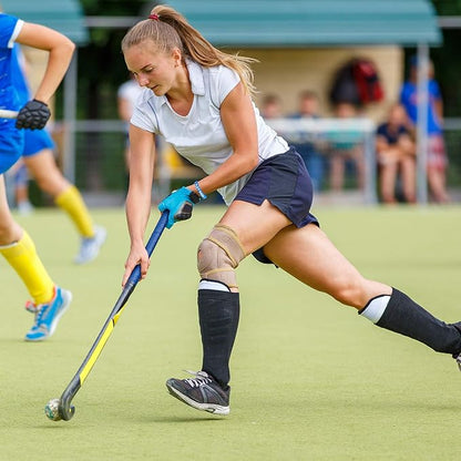 BBTO 24 Pieces Hockey Rubber Bracelets Silicone Hockey Wristband Stretch Rubber Bracelets for Sport Themed Party Supplies